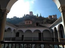 Vista de la Alhambra desde el Museo Arqueológico