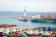 Vista del puerto de Yeda, Arabia Saudí