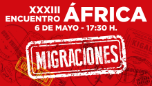 cartel encuentro Africa y premio migraciones a Tánger