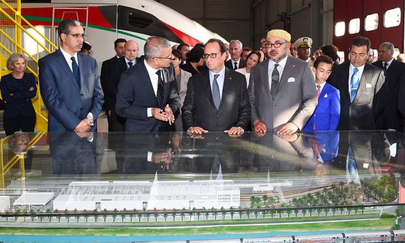 Rey Mohammed VI  Hollande TGV