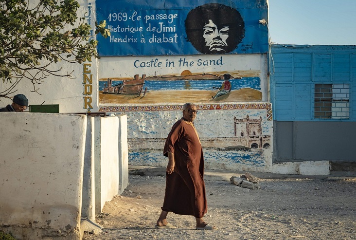 Presencia de Jimi Hendrix en Diabat, Marruecos