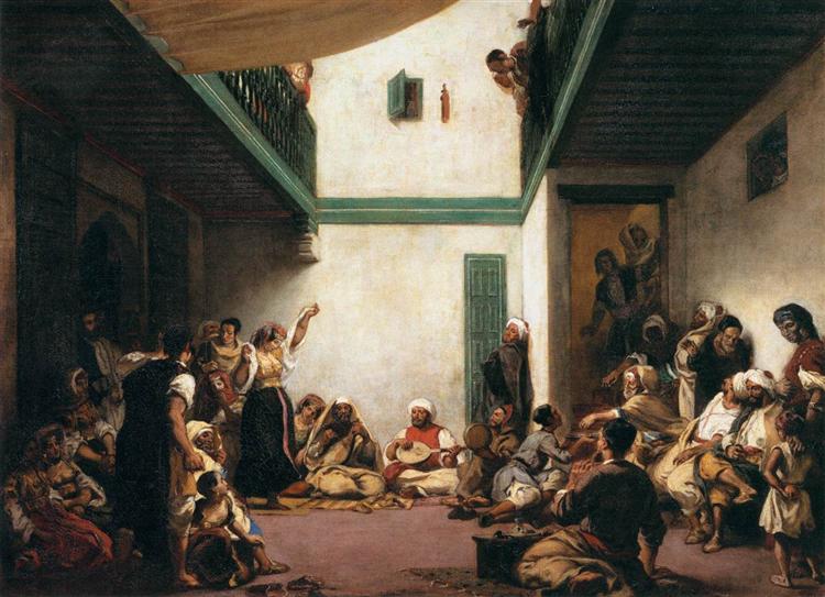 cuadro de Delacroix, 'Boda judía en Marruecos' realizada en Tánger