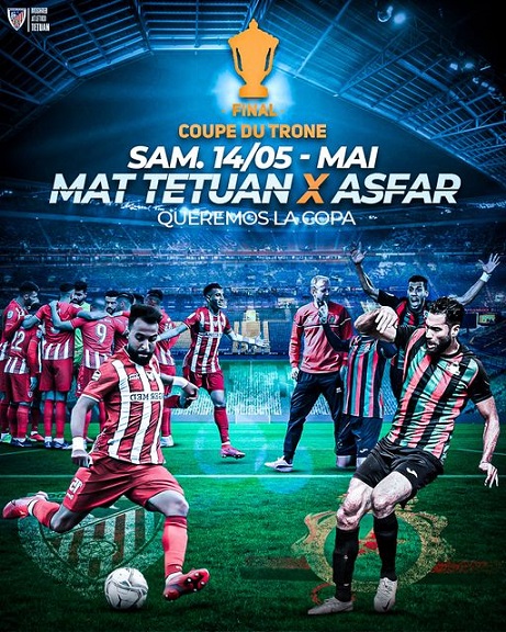cartel final Copa del Trono Mogreb Atlético Tetuán- FAR Rabat