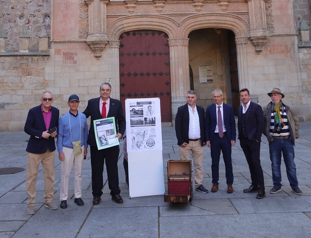 Entrega documentación histórica túnel Estrecho 1930 ante Universidad Salamanca
