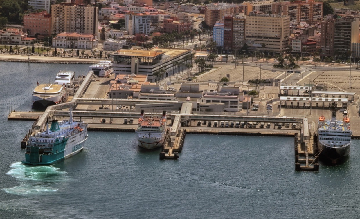 vista aérea puerto Algeciras