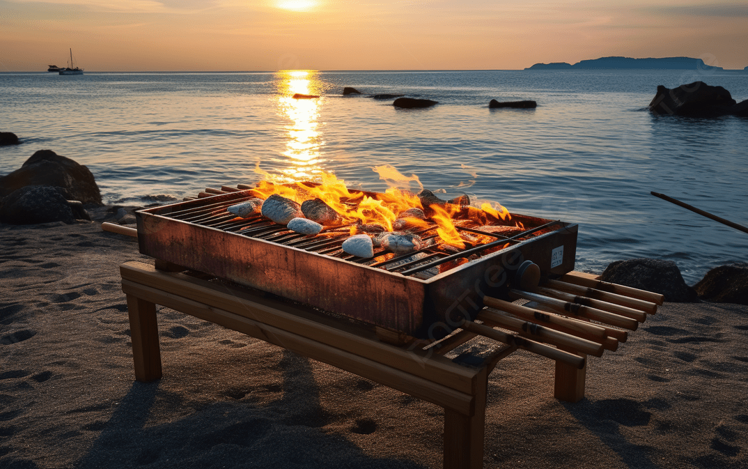 barbacoa en la playa