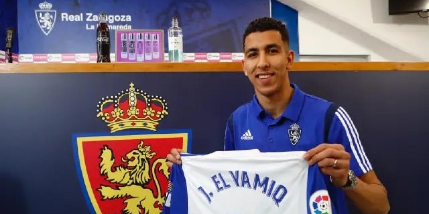 Jawad El Yamiq con el Zaragoza