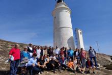 Foto familia isla Palomas Tarifa, 39 Congreso Periodistas del Estrecho