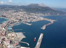 Vista aérea Puerto Ceuta