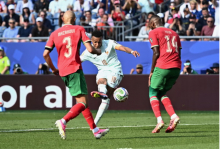 Mbappé marca el primer gol ante Marruecos Mbappé marca el primer gol ante Marruecos